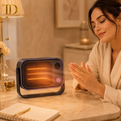 Compact Portable Electric Heater with Adjustable Stand